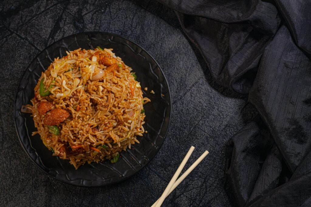 A Plate of fried rice