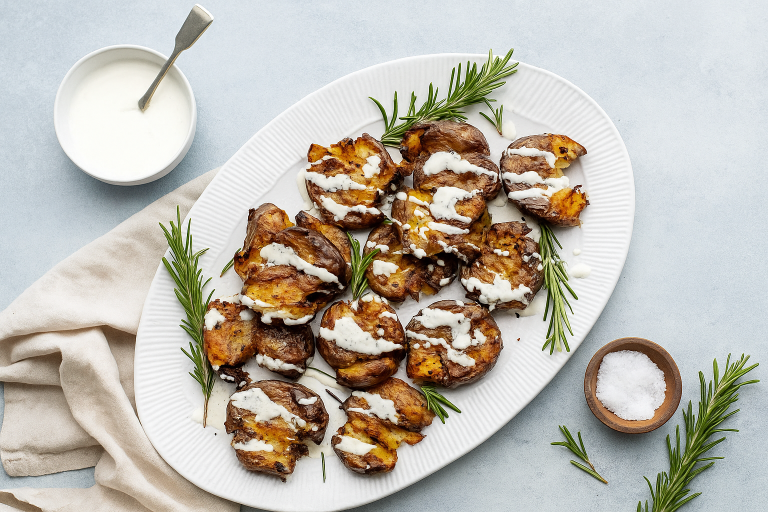 Viral 15-Minute Crispy Smashed Potatoes Recipe (TikTok-Inspired)
