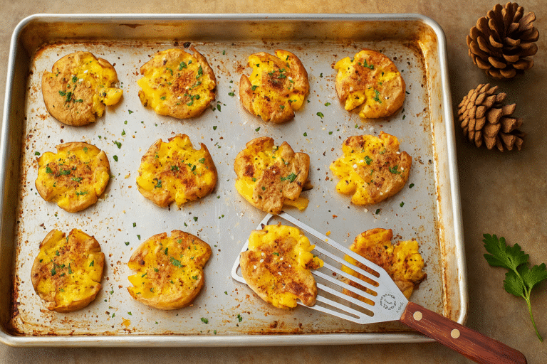 How to Make TikTok Viral Smashed Green Onion Potato Bombs – Crispy, Fluffy, and Packed with Flavor