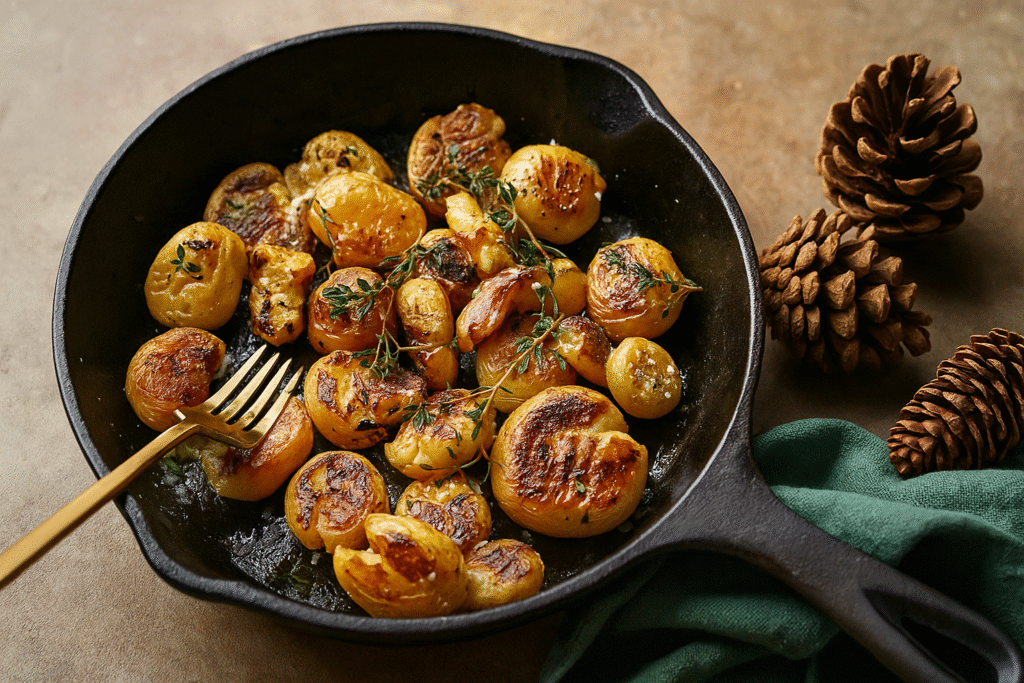15-Minute Crispy Smashed Potatoes