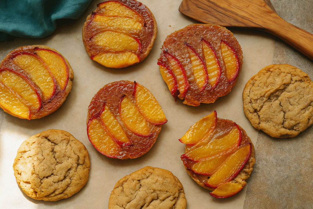 Peach Upside-Down Cookies